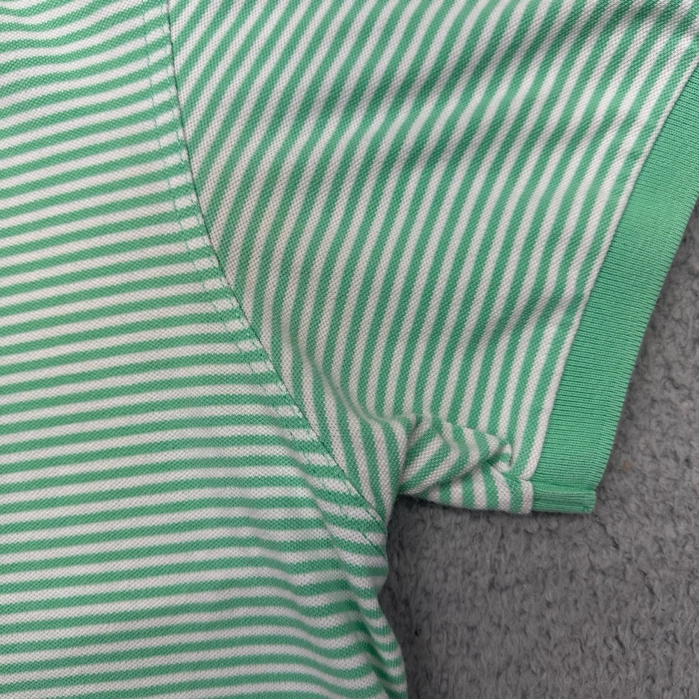 Southern Tide The Skipjack Mens Large Green Striped Polo Collared Golf Shirt - Picture 4 of 15
